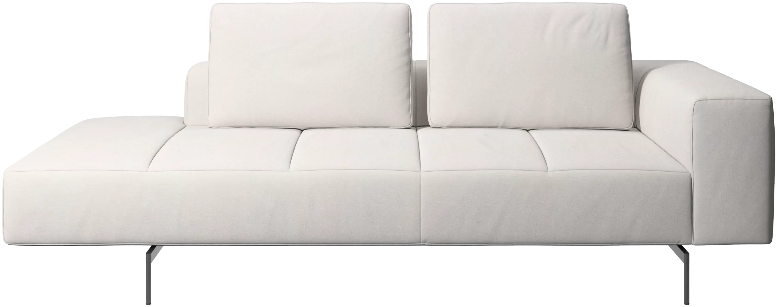 Amsterdam resting module for sofa, armrest right, open end left